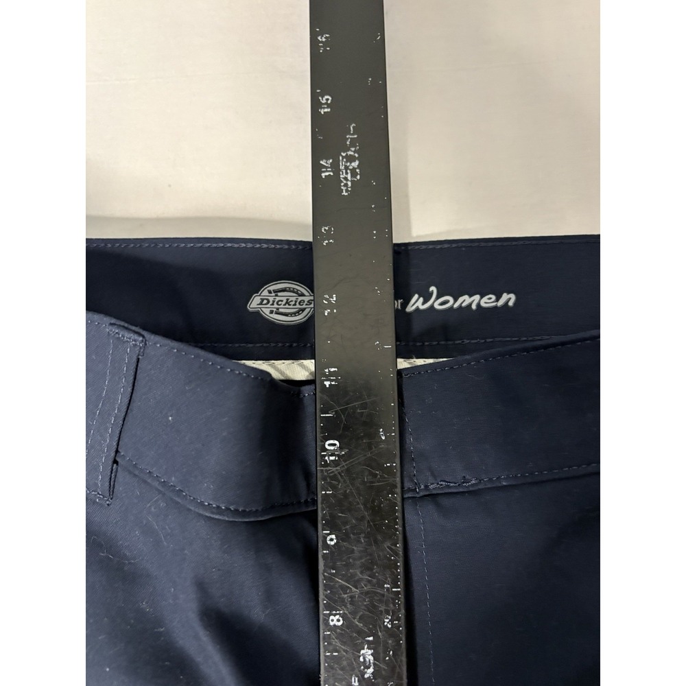 NWT Dickies Toyota Uniform Work Pants Women's Size 8x34 Blue Relaxed Straight - Picture 3 of 11